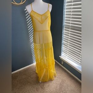 Wild Fable Marigold Yellow Lace Dress